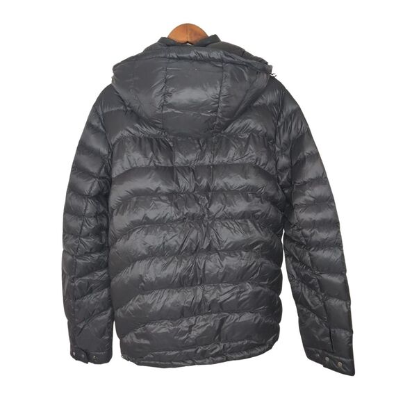 Slate & Stone Richard Black Down Puffer Hooded Jacket Sz Medium - Picture 3 of 7